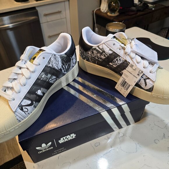 Star Wars x Nanzuka x adidas Originals Superstar XLG IF9249 MENS SIZE 10 NEW - Picture 7 of 16